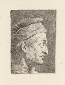 Egy öregember profilja, a Raccolta di Teste-ből (Fejgyűjtemény) alkotó: Giovanni Domenico Tiepolo