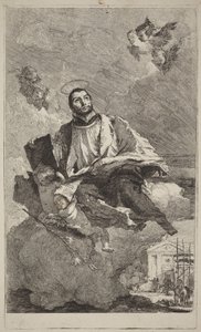 Thienei Szent Kajetán alkotó: Giovanni Domenico Tiepolo