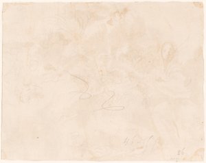 Vázlat az egyiptomi repüléshez [verso] alkotó: Giovanni Domenico Tiepolo