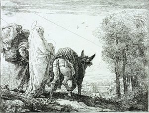 Az egyiptomi menekülés alkotó: Giovanni Domenico Tiepolo