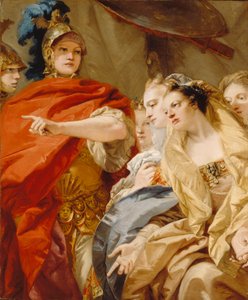 A Dareiosz asszonyai, akik Sándor kegyelmét kérik alkotó: Giovanni Domenico Tiepolo