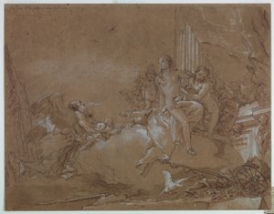 Idő (Chronos) Ámor rábízása Vénuszra alkotó: Giovanni Domenico Tiepolo