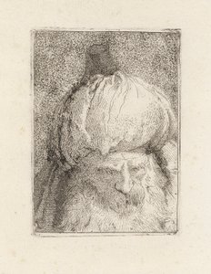 Török elölről nézve, a Raccolta di Teste-ből (Fejgyűjtemény) alkotó: Giovanni Domenico Tiepolo