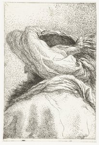 Elfordított fejű török ​​férfi turbánt visel Fejgyűjtemény (sorozat címe) Raccolta di Teste (sorozat címe) alkotó: Giovanni Domenico Tiepolo