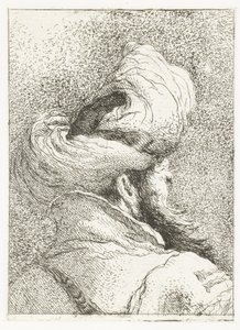 Török férfi turbánban alkotó: Giovanni Domenico Tiepolo