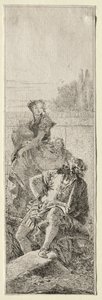 Két paraszt alkotó: Giovanni Domenico Tiepolo