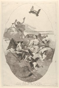 A Vénusz Ámort az időre bízva, 1758-80. alkotó: Giovanni Domenico Tiepolo