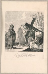 Via crucis – IV. állomás, találkozik az anyjával alkotó: Giovanni Domenico Tiepolo