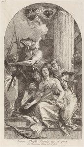Szent Agatha mártíromsága alkotó: Giovanni Domenico Tiepolo after Giovanni Battista Tiepolo