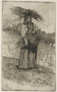 Boscaiola alkotó: Giovanni Fattori
