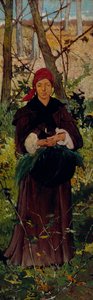Etruszk nő, 1865 körül (olaj, tábla) alkotó: Giovanni Fattori