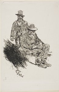 Pásztorok alkotó: Giovanni Fattori