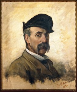 Olaszország, Firenze, Önarckép 59 évesen alkotó: Giovanni Fattori
