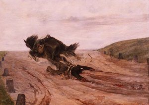 Az embert elkapta egy kengyel alkotó: Giovanni Fattori