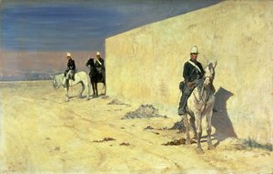 Az óra (The White Wall), 1871 körül (panel)