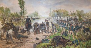 A custozai csata alkotó: Giovanni Fattori