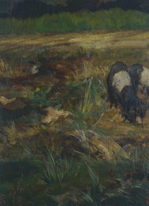 Toszkán Maremma, részlet (olaj, vászon) alkotó: Giovanni Fattori