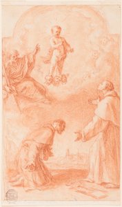Oltárfestmény projektje alkotó: Giovanni Francesco Barbieri