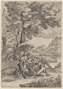 A többiek az egyiptomi repülésen alkotó: Giovanni Francesco Grimaldi