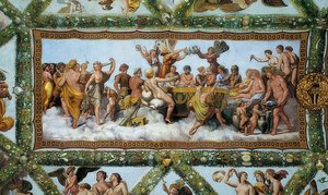 Ámor és Psyche esküvője. 1510-1517 alkotó: Giovanni Francesco Penni