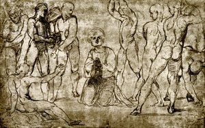 Szent István megkövezése alkotó: Giovanni Francesco Penni