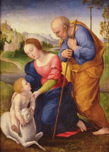 A Szent Család a Báránnyal alkotó: Giovanni Francesco Penni