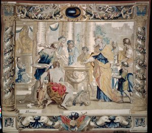 Dido áldozatokat hoz Junónak, a házasság istennőjének, 1679. alkotó: Giovanni Francesco Romanelli