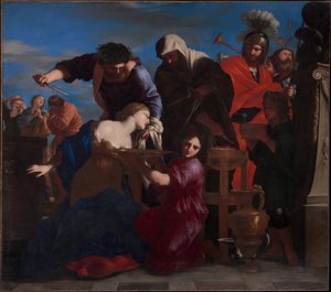 Polüxéné feláldozása alkotó: Giovanni Francesco Romanelli