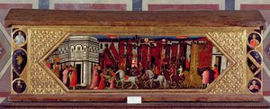 Cassone S. Giovanni Palio jelenetével díszítve (tempera a panelen)
