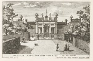 Fontein in de tuinen van de Villa d