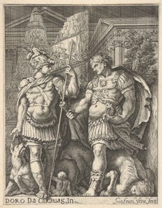 Két római katona, 17. század. alkotó: Giovanni Francesco Venturini