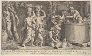 Szüreti jelenet, 1704. alkotó: Giovanni Girolamo Frezza