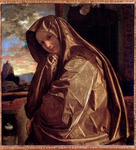 Giovan Gerolamo Savoldo (kb. 1480-1548 után) Szent Mária Magdolna festmény ábrázolása 1535-1540 Méret: 84 x 77,5 cm Firenze, Palazzo Pitti, Coll Contini-Bonacossi