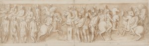 szarmaták a császári zsinat előtt (LXII vége, LXIII eleje); őrökkel körülvéve Marcus Aurelius és Pompeius lóháton néz egy összecsapást (XC); Üzenetet hozó német nemesek (XCI közepéig)