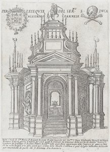 Katafalk Alessandro Farnese herceg számára, 1593