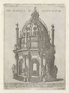 V. Sixtus pápa síremléke Per l