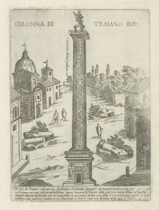 Traianus-oszlop Rómában Colonna di Traiano imp. (cím a tárgyon) Modern és ókori műemlékek és épületek Rómában (sorozat címe) Ornamenti di fabriche antichi et modern dell