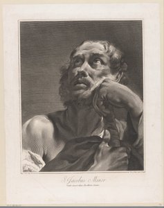 Kisebb Jakab apostol S. Jacobus Minor (cím a tárgyon) Apostolok (sorozat címe)