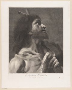Keresztelő Szent János S. Joannes Baptista (cím az objektumon) alkotó: Giovanni Marco Pitteri