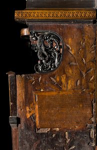 Lignai kanonikus kórus, Giovanni Maria Platina intarziája 1484, jobb oldali berakás alkotó: Giovanni Maria Platina