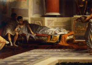 Poppea bosszúja, részlet, Giovanni Muzzioli (1854-1894), olaj, vászon