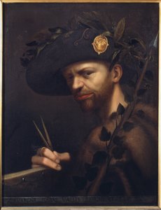 Önarckép az Accademia della Valle di Blenio apátjaként alkotó: Giovanni Paolo Lomazzo