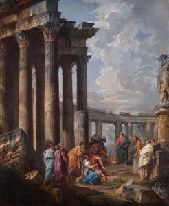 "Szent Pál Máltán, megragadja a Viperát", 1735