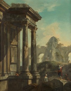 Római rom táj alkotó: Giovanni Paolo Pannini