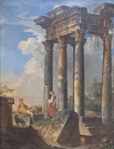Romok pásztorokkal alkotó: Giovanni Paolo Pannini