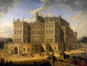 Kilátás a Rivoli-kastélyra alkotó: Giovanni Paolo Pannini