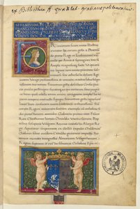 Albert Cattaneo of Piacenza: A francia királyok története című művének címlapképe alkotó: Giovanni Pietro Birago