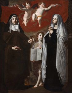 Magyar Szent Erzsébet és Római Szent Ferenc, 1634 alkotó: Giovanni Ricca
