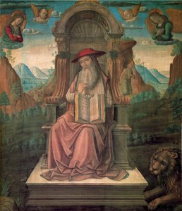 Inthroned Szent Jeromos, 1475 körül.