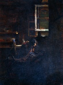 Üres bölcső alkotó: Giovanni Segantini
